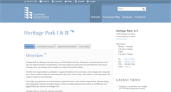 Desktop Screenshot of heritageparkapts.net